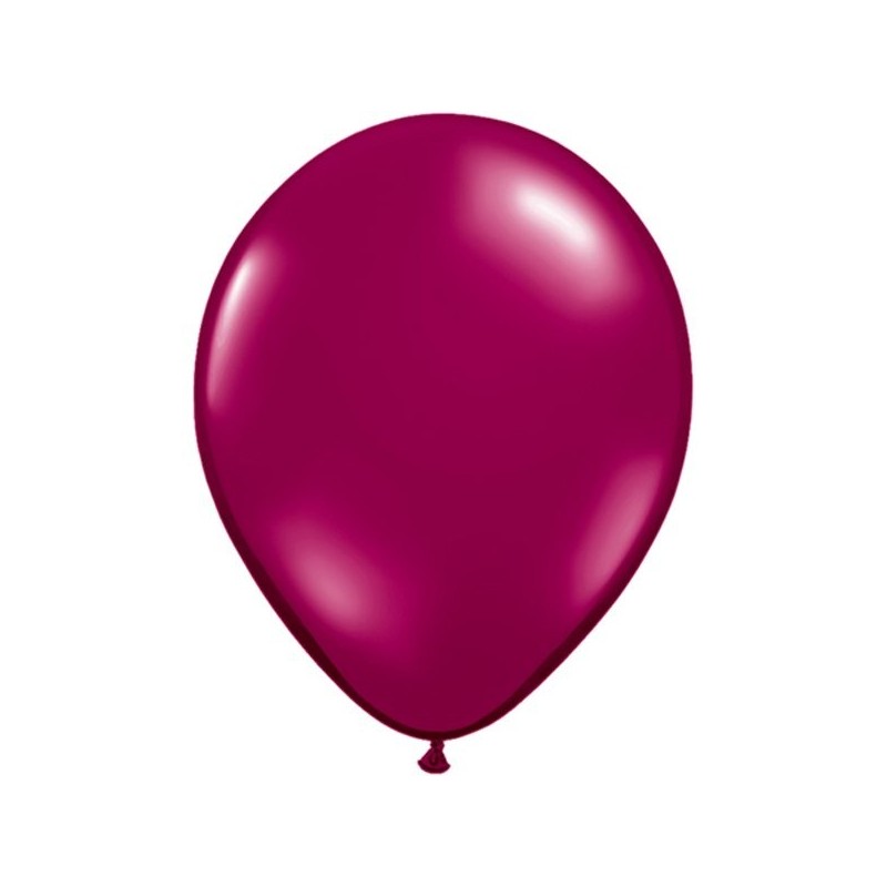 Qualatex 11 Inch Round Plain Latex Balloon - Sparkling Burgundy