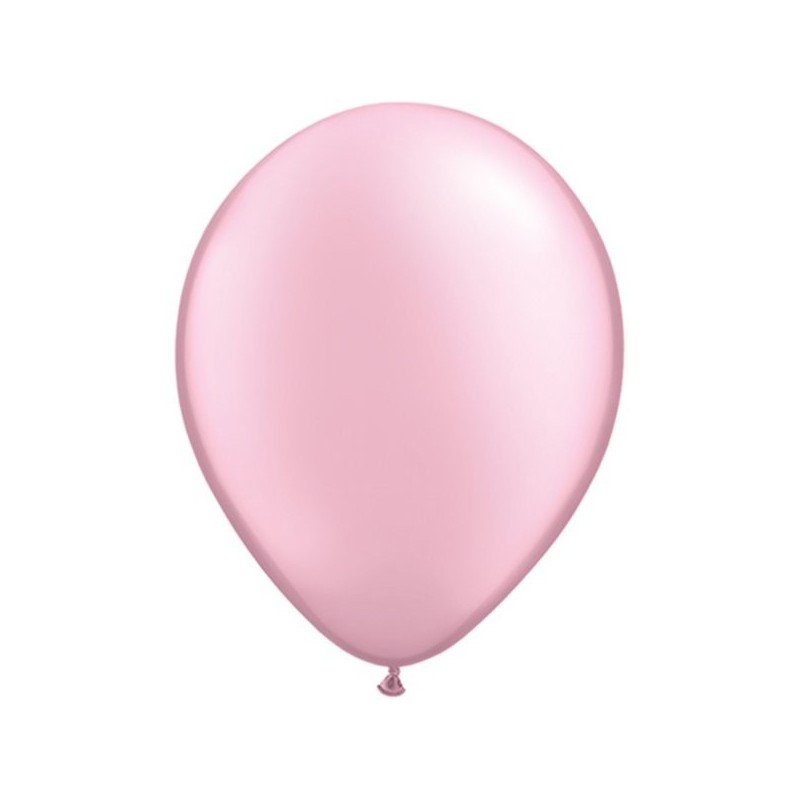 Qualatex 11 Inch Round Plain Latex Balloon - Pearl Pink