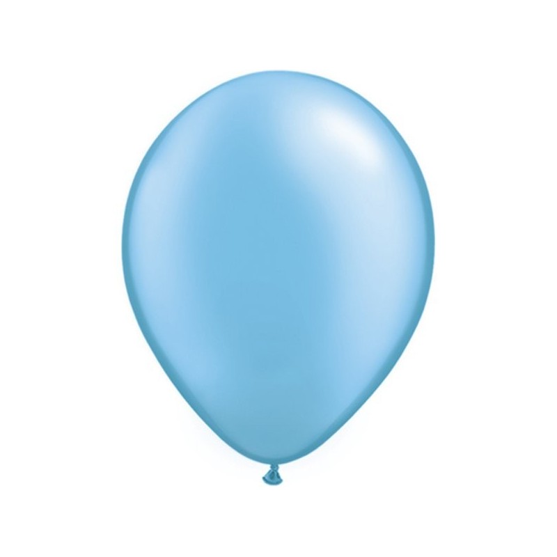 Qualatex 11 Inch Round Plain Latex Balloon - Pearl Azure