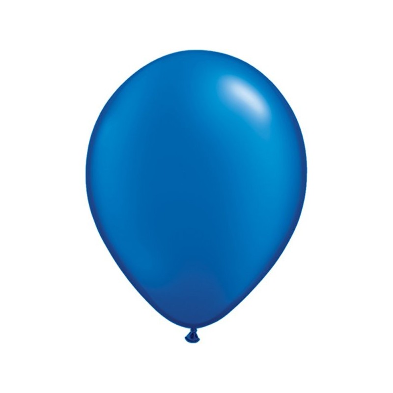 Qualatex 11 Inch Round Plain Latex Balloon - Pearl Sapphire