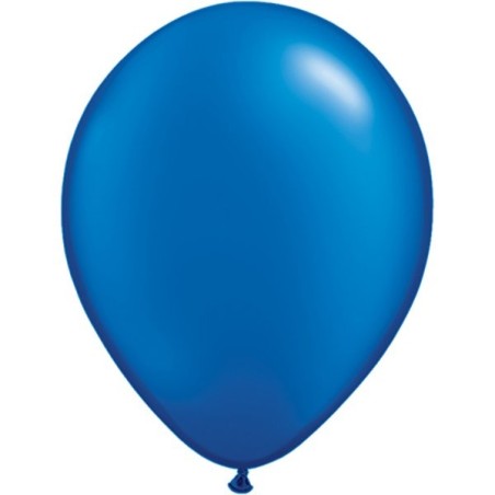 Qualatex 11 Inch Round Plain Latex Balloon - Pearl Sapphire
