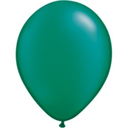Qualatex 11 Inch Round Plain Latex Balloon - Pearl Emerald