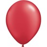 Qualatex 11 Inch Round Plain Latex Balloon - Pearl Ruby Red