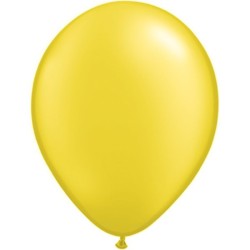 Qualatex 11 Inch Round Plain Latex Balloon - Pearl Citrine
