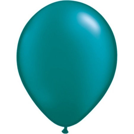 Qualatex 11 Inch Round Plain Latex Balloon - Pearl Teal