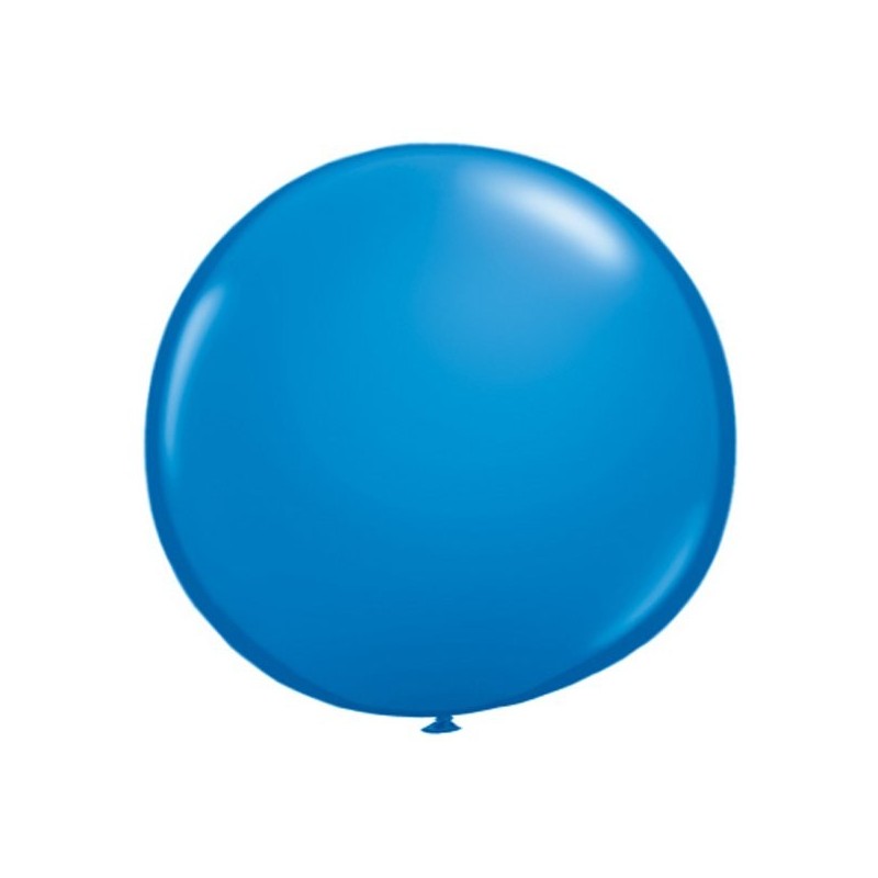 Qualatex 16 Inch Round Plain Latex Balloon - Dark Blue