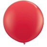 Qualatex 16 Inch Round Plain Latex Balloon - Red