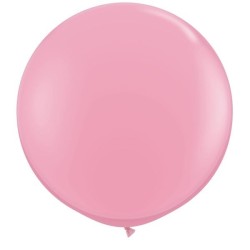 Qualatex 16 Inch Round Plain Latex Balloon - Pink