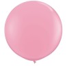 Qualatex 16 Inch Round Plain Latex Balloon - Pink