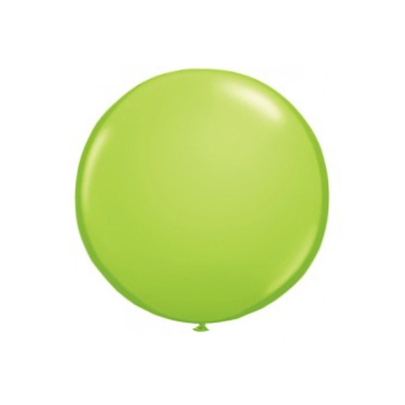 Qualatex 16 Inch Round Plain Latex Balloon - Lime Green