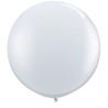 Qualatex 16 Inch Round Plain Latex Balloon - Diamond Clear