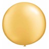 Qualatex 16 Inch Round Plain Latex Balloon - Gold