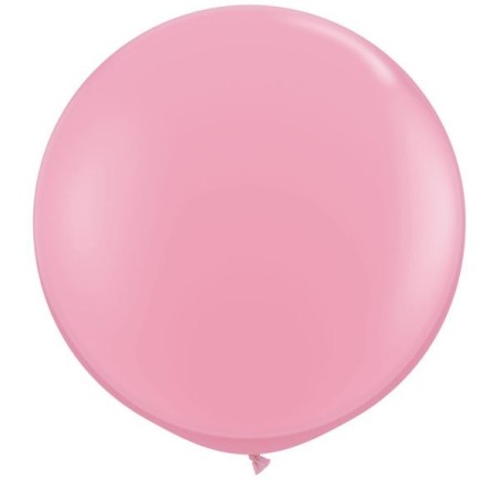 Qualatex 24 Inch Round Plain Latex Balloon - Pink