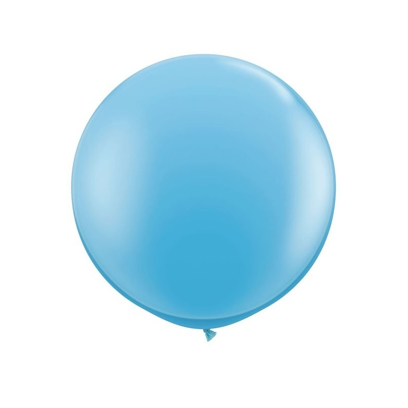 Qualatex 24 Inch Round Plain Latex Balloon - Pale Blue