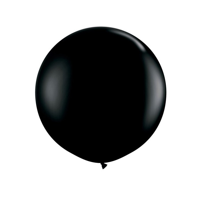 Qualatex 24 Inch Round Plain Latex Balloon - Onyx Black