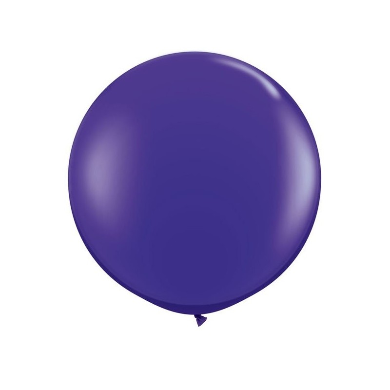 Qualatex 3 Ft Round Plain Latex Balloon - Quartz Purple