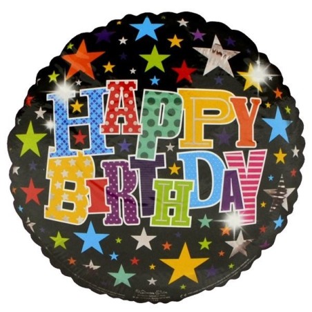 Simon Elvin 18 Inch Foil Balloon - Birthday Stars