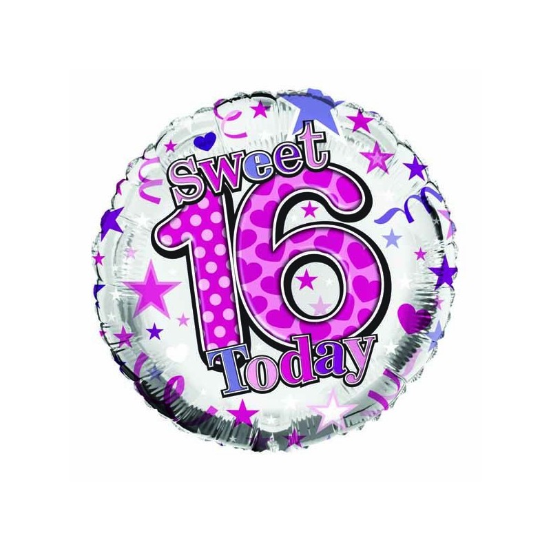 Simon Elvin 18 Inch Foil Balloon - Sweet 16