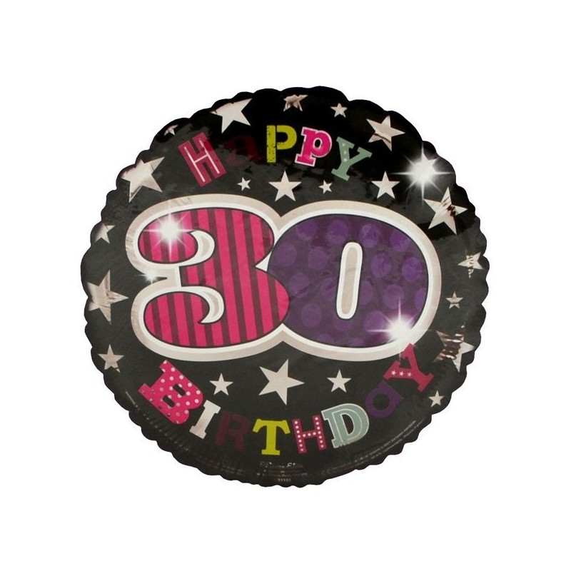 Simon Elvin 18 Inch Foil Balloon - Birthday 30th Female
