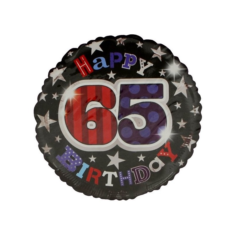 Simon Elvin 18 Inch Foil Balloon - Birthday 65th