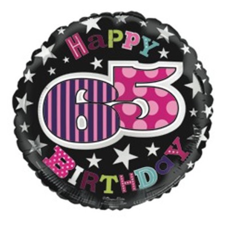 Simon Elvin 18 Inch Foil Balloon - Birthday 65th Female