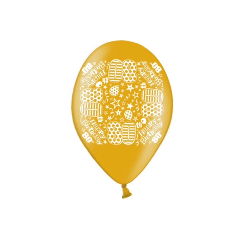 Simon Elvin 10 Inch Latex Balloon - Age 80