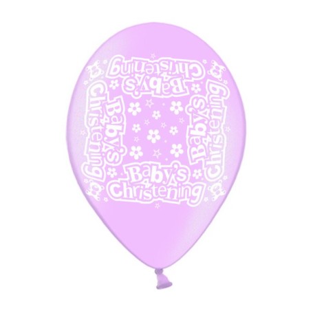 Simon Elvin 10 Inch Latex Balloon - Christening Girl