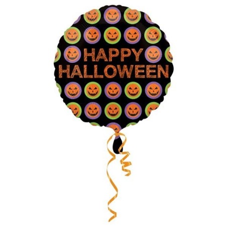 Anagram 18 Inch Foil Balloon - Halloween Pumpkin Pattern