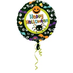 Anagram 18 Inch Foil Balloon - Happy Halloween Eyes