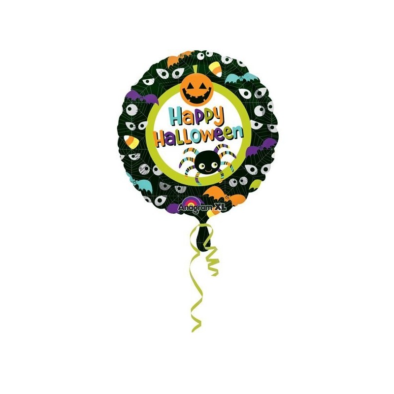 Anagram 18 Inch Foil Balloon - Happy Halloween Eyes
