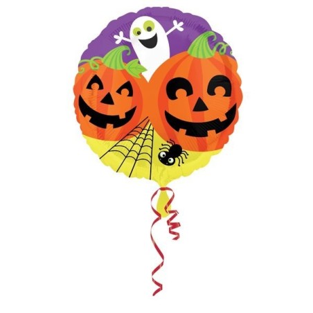 Anagram 18 Inch Foil Balloon - Ghost & Pumpkins