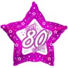 Creative Party 18 Inch Pink Star Balloon - Age 80