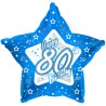 Creative Party 18 Inch Blue Star Balloon - Age 80