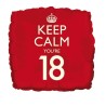 Creative Party 18 Inch Balloon - Keep Calm Youre 18