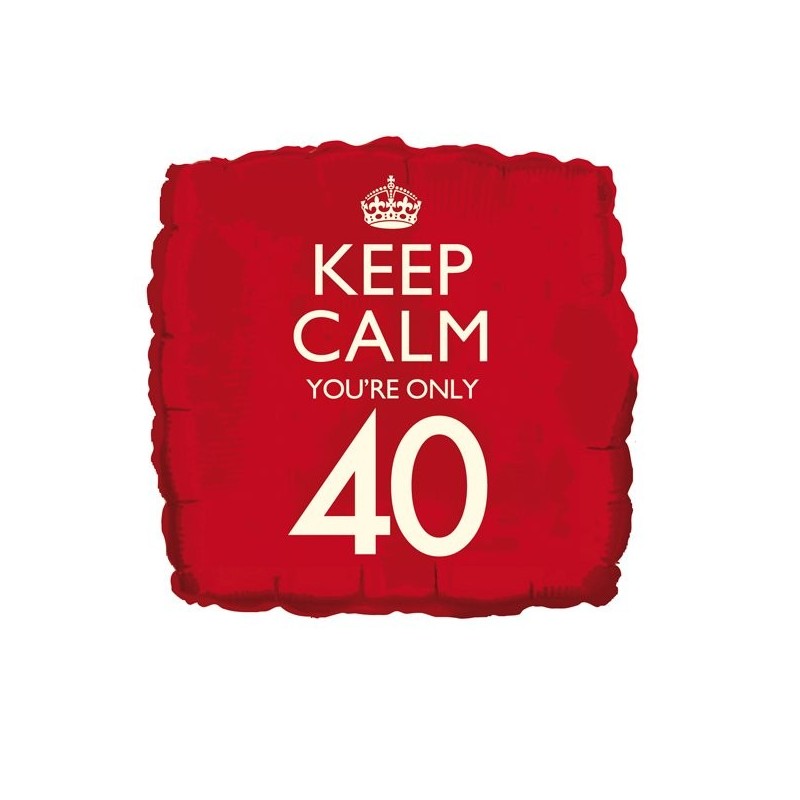 Creative Party 18 Inch Balloon - Keep Calm Youre 40