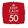 Creative Party 18 Inch Balloon - Keep Calm Youre 50
