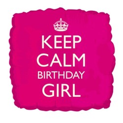 Creative Party 18 Inch Balloon - Keep Calm Birthday Girl