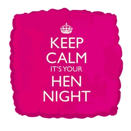 Creative Party 18 Inch Balloon - Keep Calm Its Your Hen Night