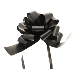 Midwest Ribbons 1.25 Inch Pull Bows - Black
