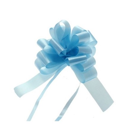 Midwest Ribbons 1.25 Inch Pull Bows - Light Blue