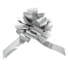 Midwest Ribbons 2 Inch Foil Pull Bows - Silver