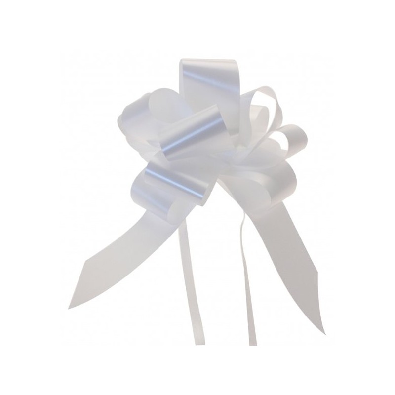 Midwest Ribbons 2 Inch Pull Bows - White
