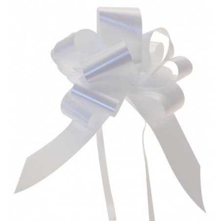 Midwest Ribbons 2 Inch Pull Bows - White