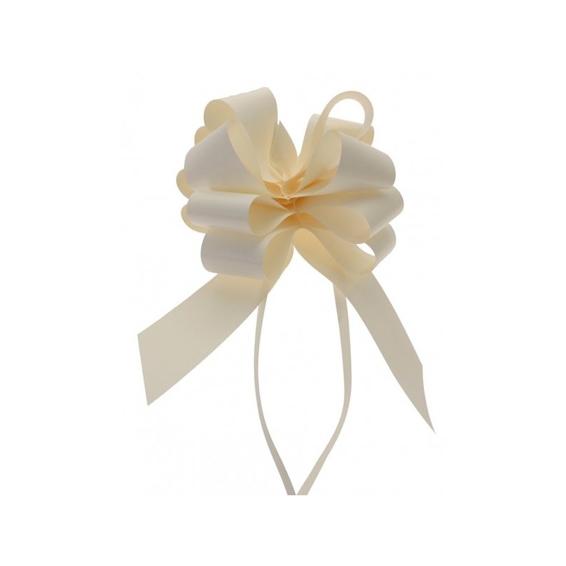 Midwest Ribbons 2 Inch Pull Bows - Ivory