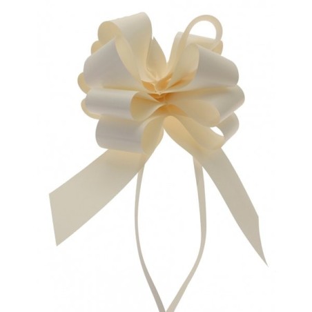 Midwest Ribbons 2 Inch Pull Bows - Ivory