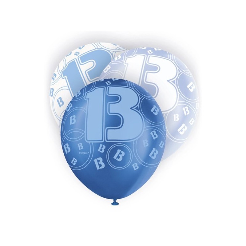 Unique Party 12 Inch Latex Balloon - 13 Blue