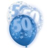 Unique Party 12 Inch Latex Balloon - 50 Blue