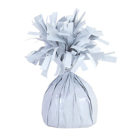 Unique Party Foil Tassels Balloon Weight - White