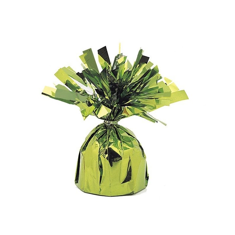 Unique Party Foil Tassels Balloon Weight - Lime Green