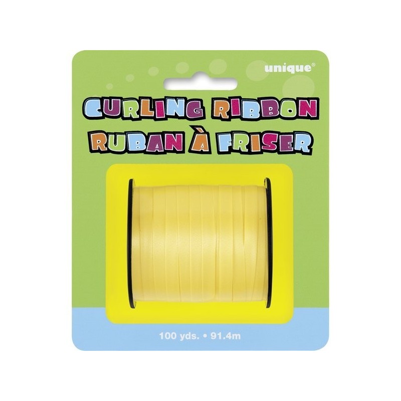 Unique Party 100 Yards Ribbbon Roll - Yellow